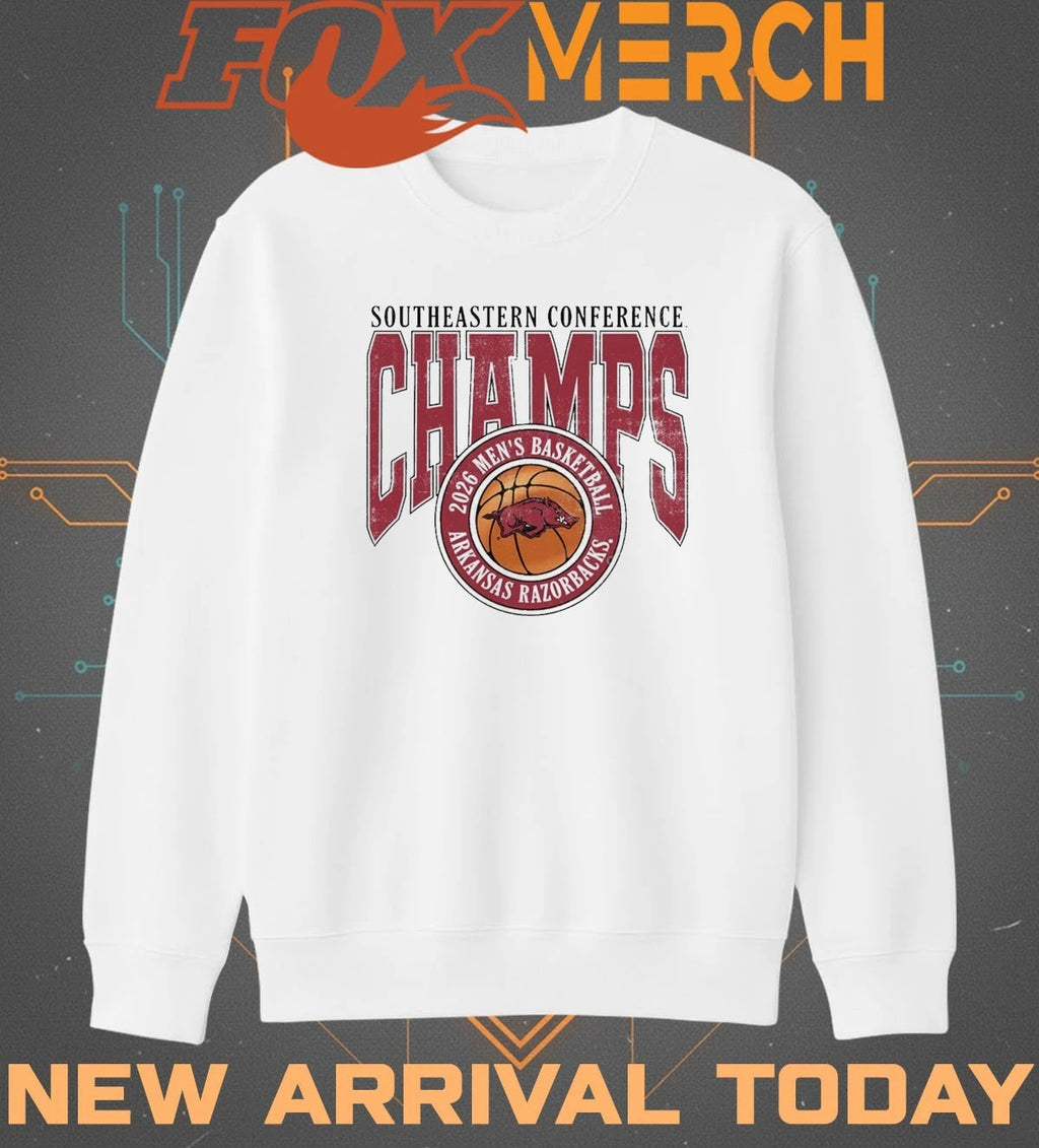 Arkansas Razorbacks 2026 Men’s Basketball Southeastern Conference Champs shirt