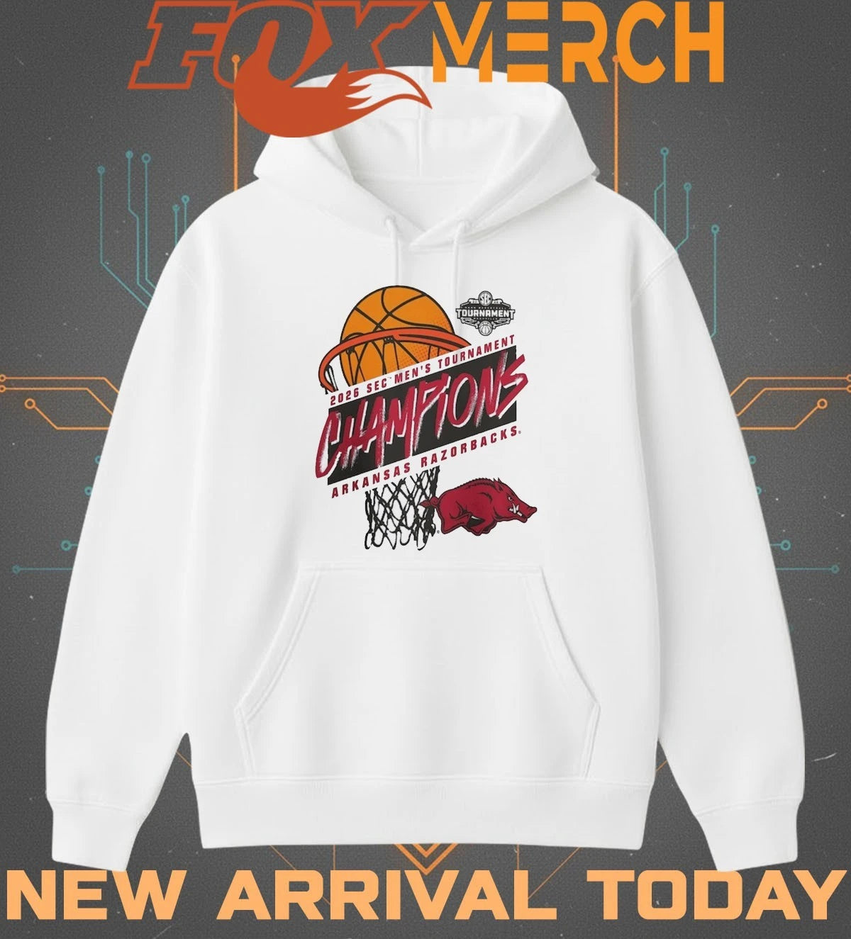 Arkansas Razorbacks 2026 SEC Men’s Basketball Tournament Champions shirt