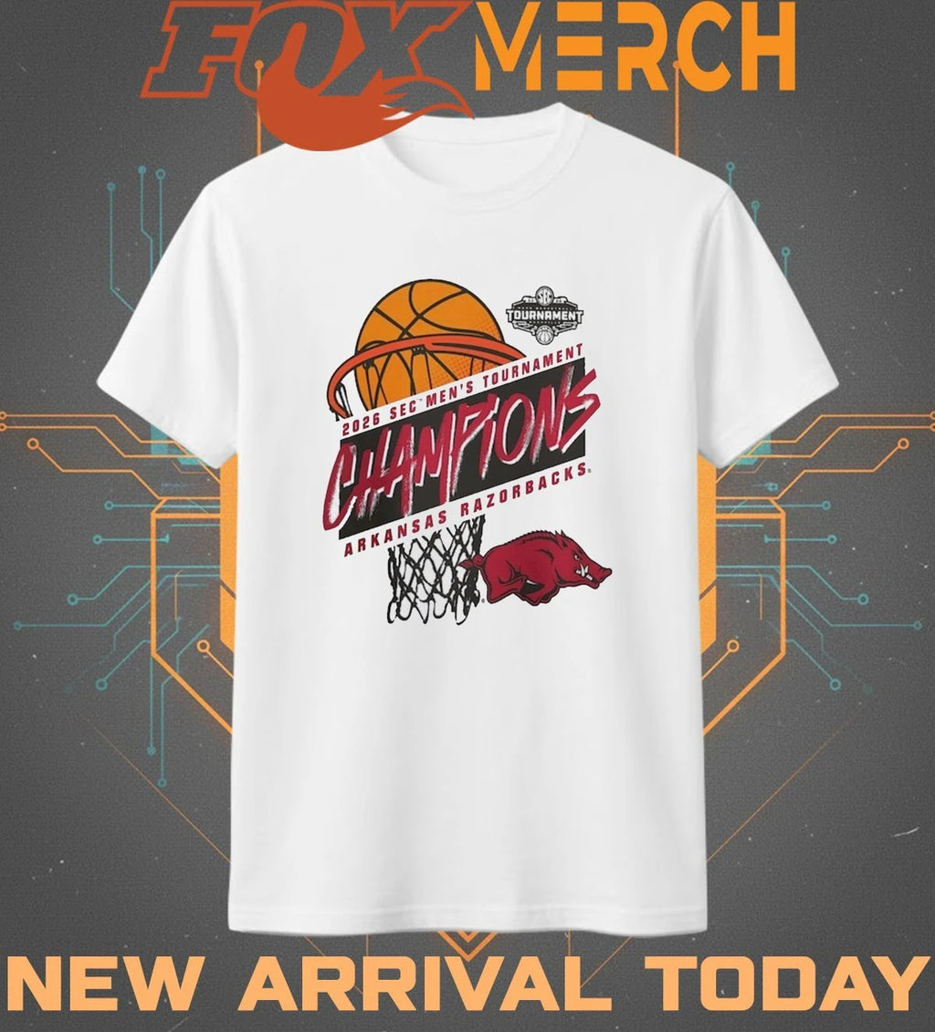 Arkansas Razorbacks 2026 SEC Men’s Basketball Tournament Champions shirt