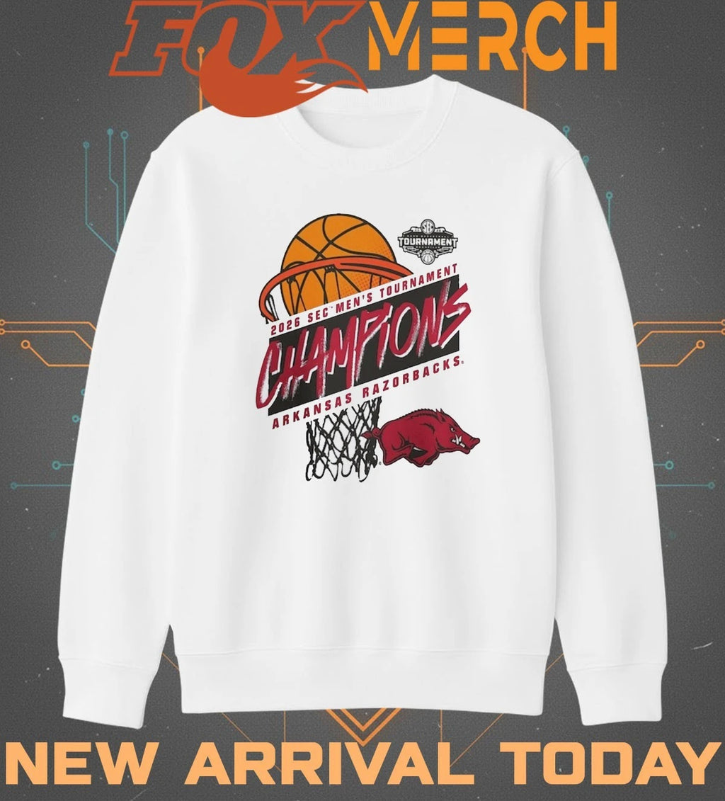Arkansas Razorbacks 2026 SEC Men’s Basketball Tournament Champions shirt