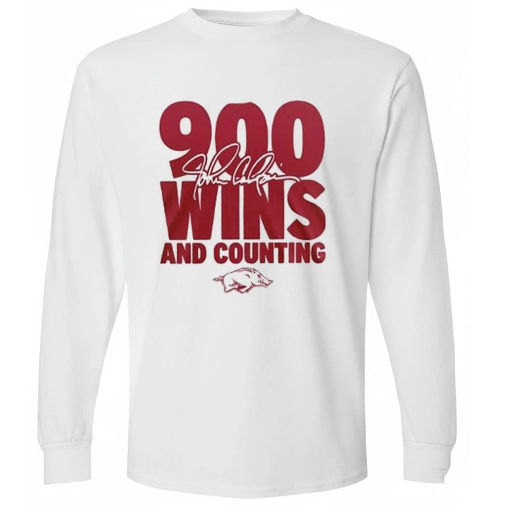 Arkansas Razorbacks Basketball Coach John Calipari 900 Wins and Counting 2026 Shirt