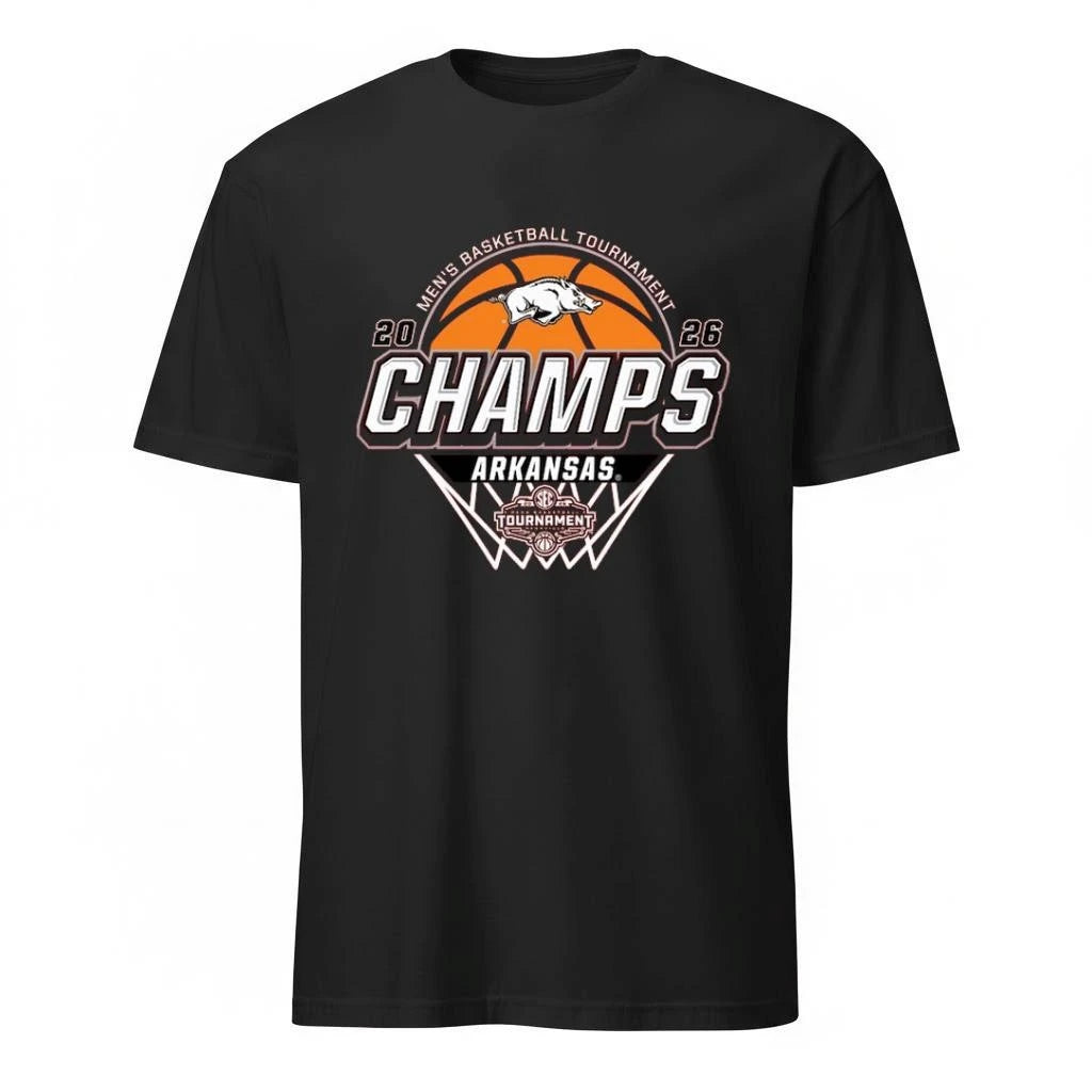 Arkansas Razorbacks Blue 84 Unisex 2026 SEC Men’s Basketball Tournament Champions Shirt