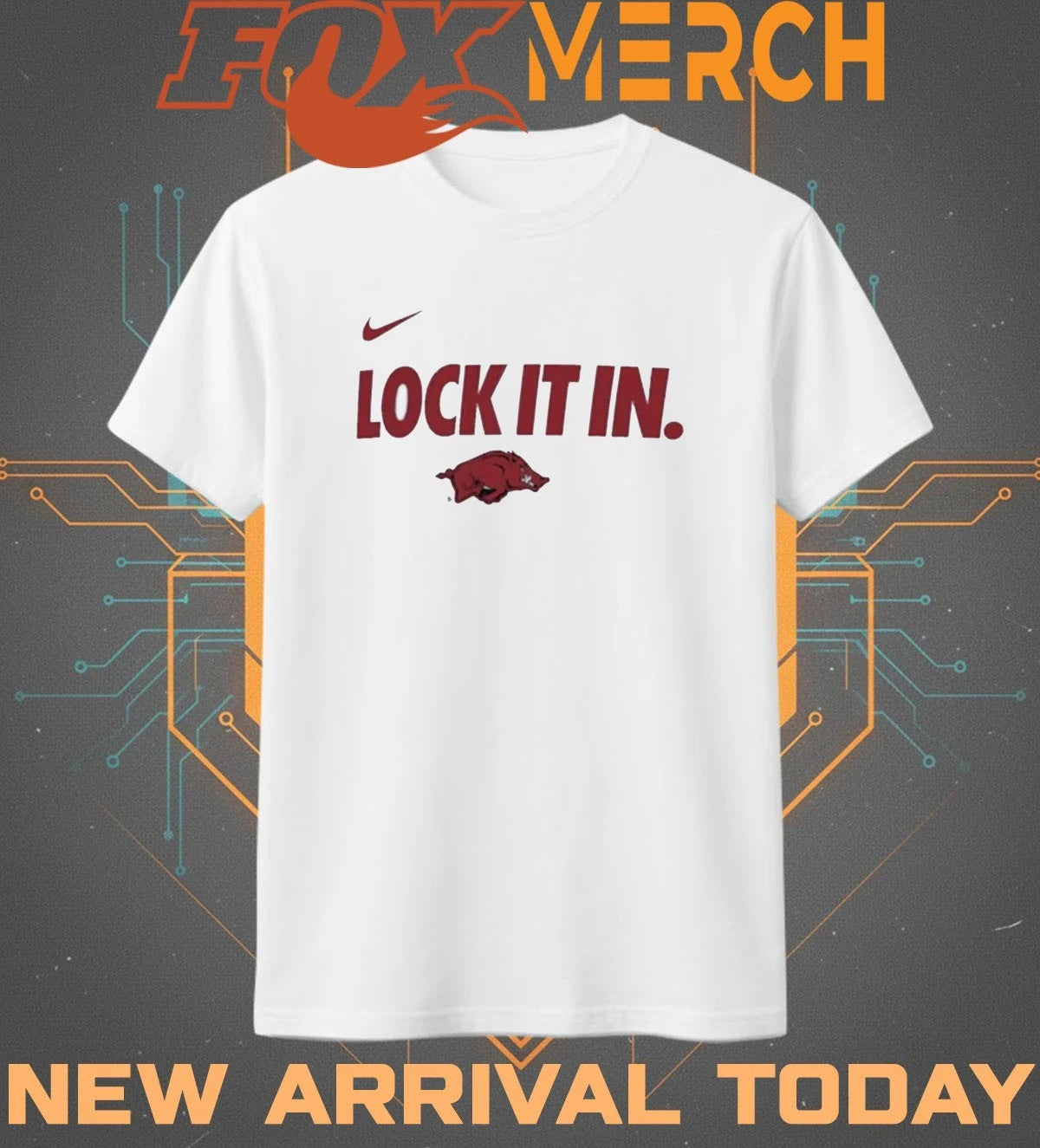 Arkansas Razorbacks Lock It In 2026 On-Court Bench Legend Dri-FIT t-shirt
