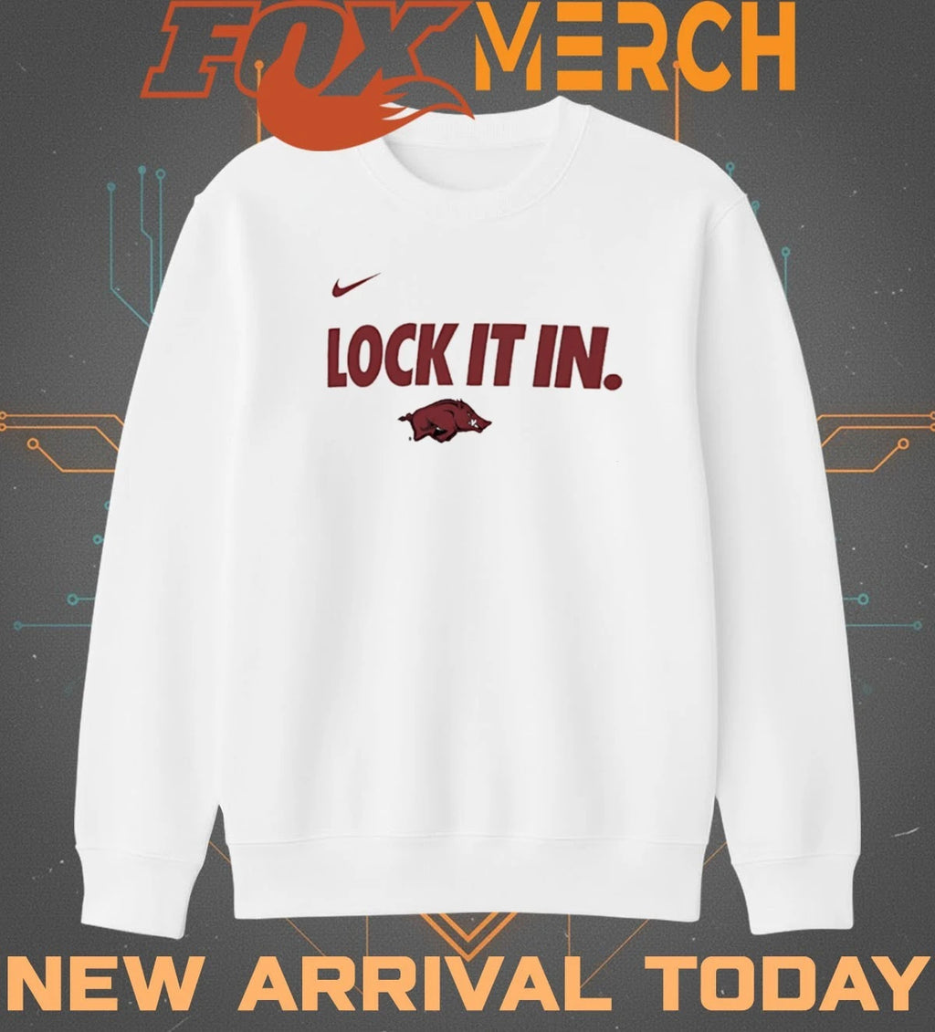 Arkansas Razorbacks Lock It In Basketball Postseason Bench t-shirt