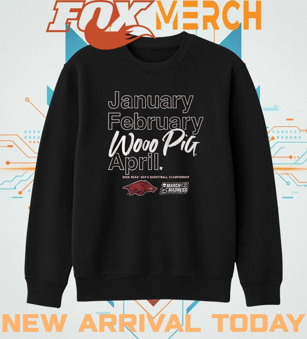 Arkansas Razorbacks MBB 2026 March Madness Month t-shirt