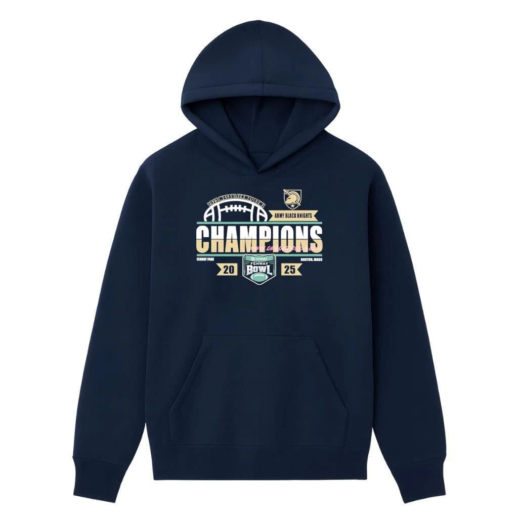 Army Black Knights Football 2025 Wasabi Fenway Bowl Champions Locker Room Shirt