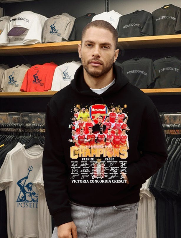 Arsenal Champions 2026 Victoria Concordia Crescit T-shirt