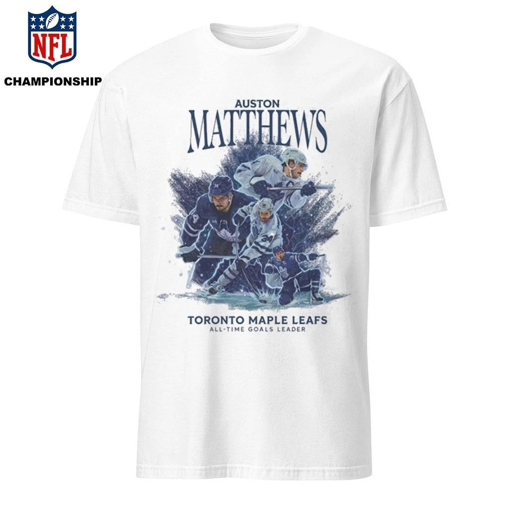Auston Matthews Maple Leafs All Time Goals Leader Shirt