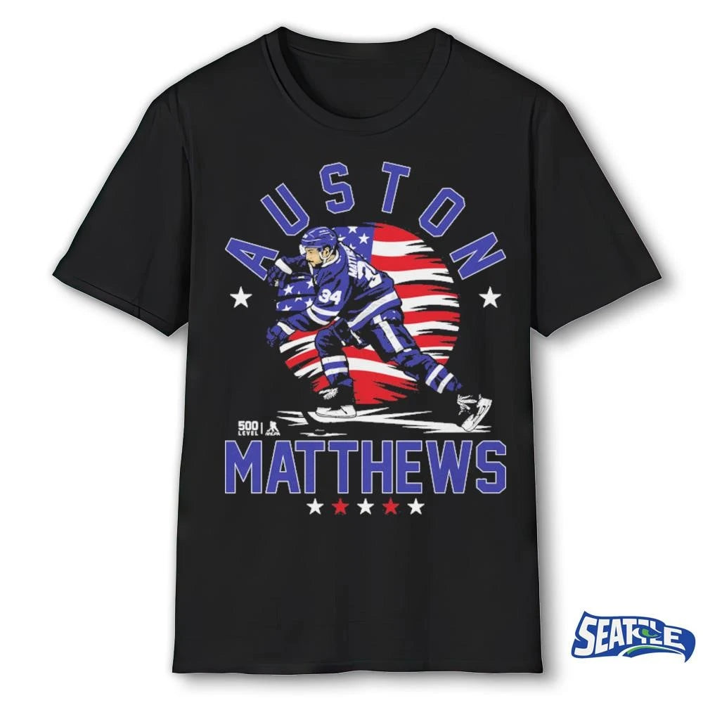 Auston Matthews Toronto Maple Leafs USA Flag shirt