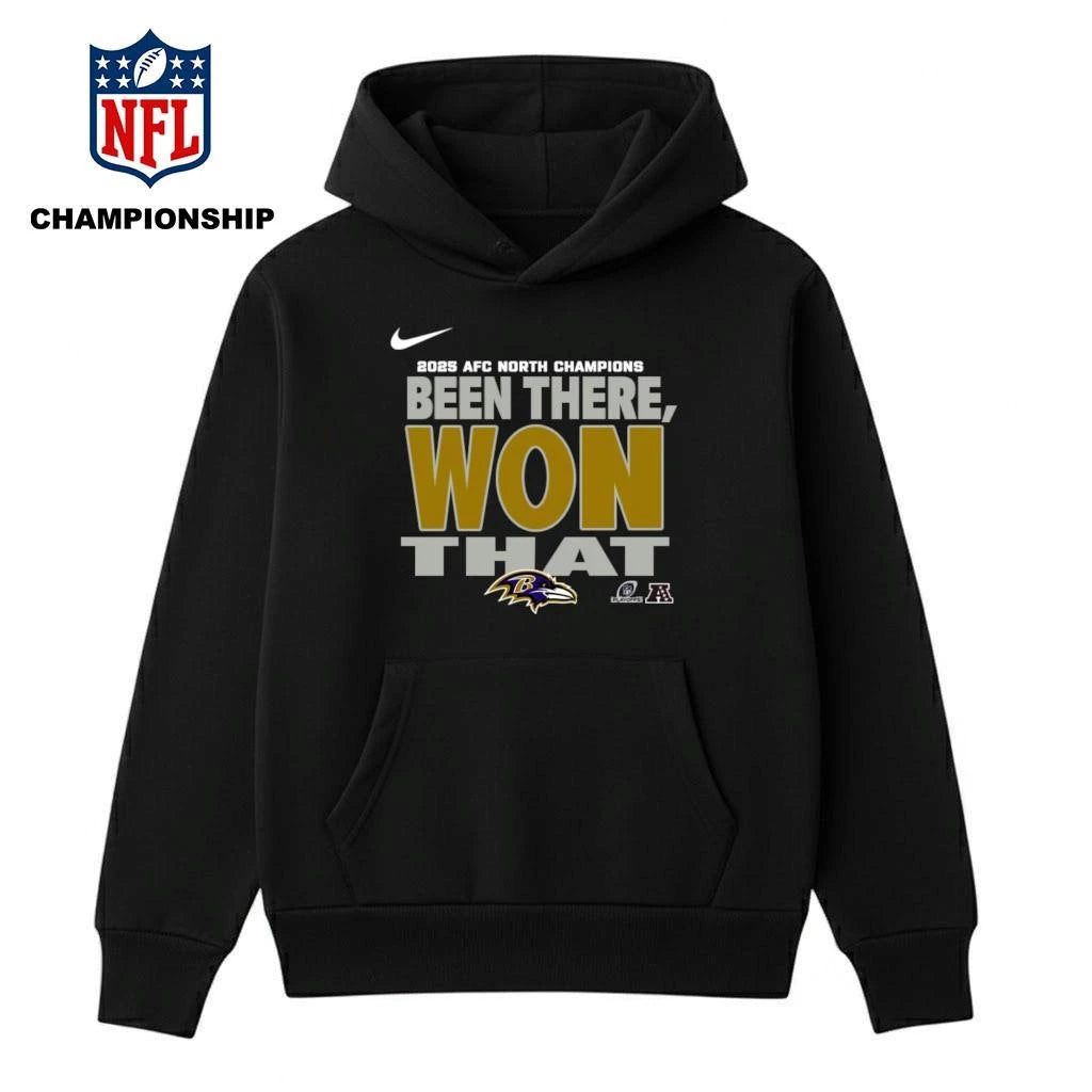 Baltimore Ravens 2025 AFC North Champions Been There Won That Shirt