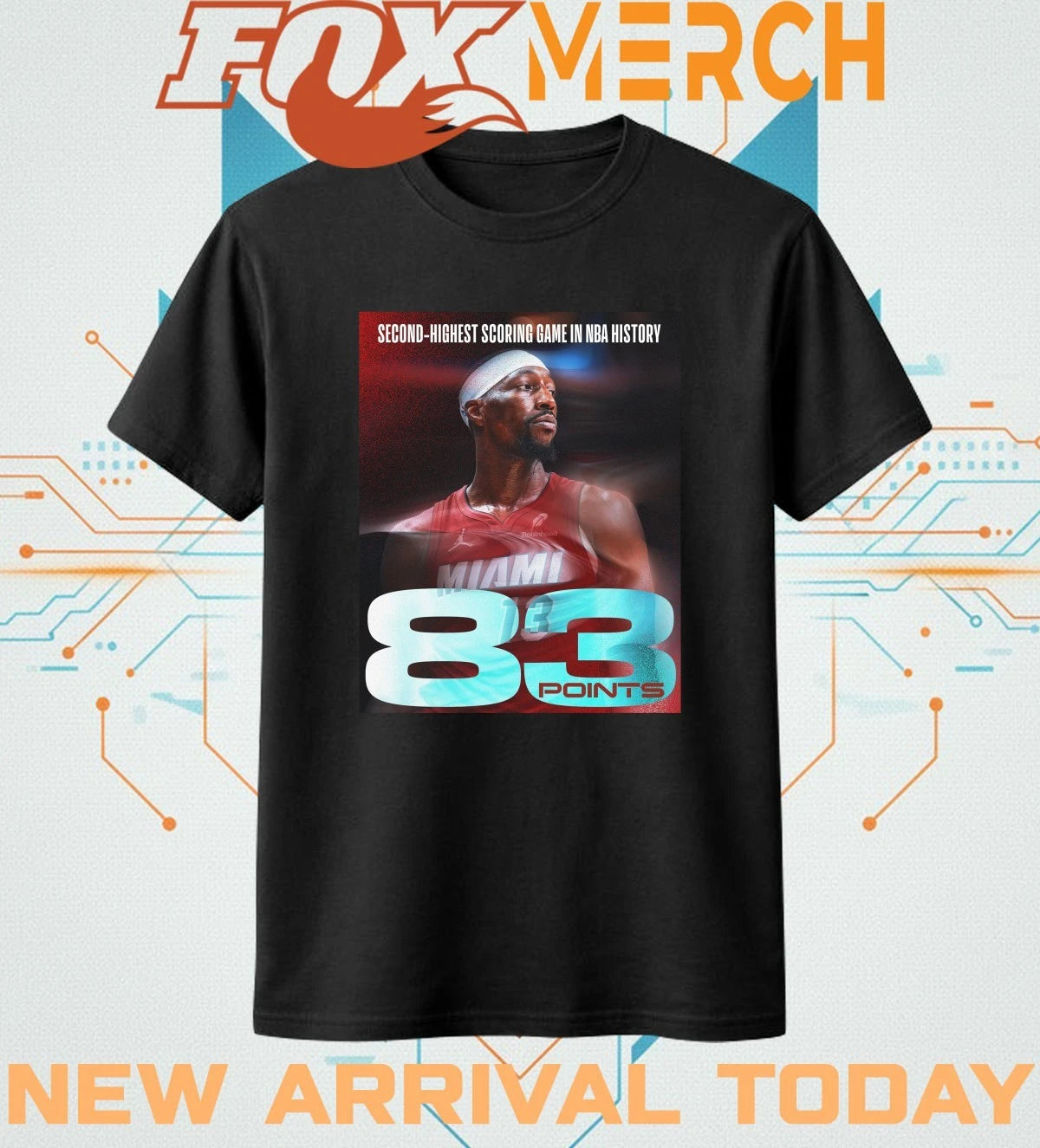 Bam Adebayo 83 points second-highest scoring game in NBA history t-shirt