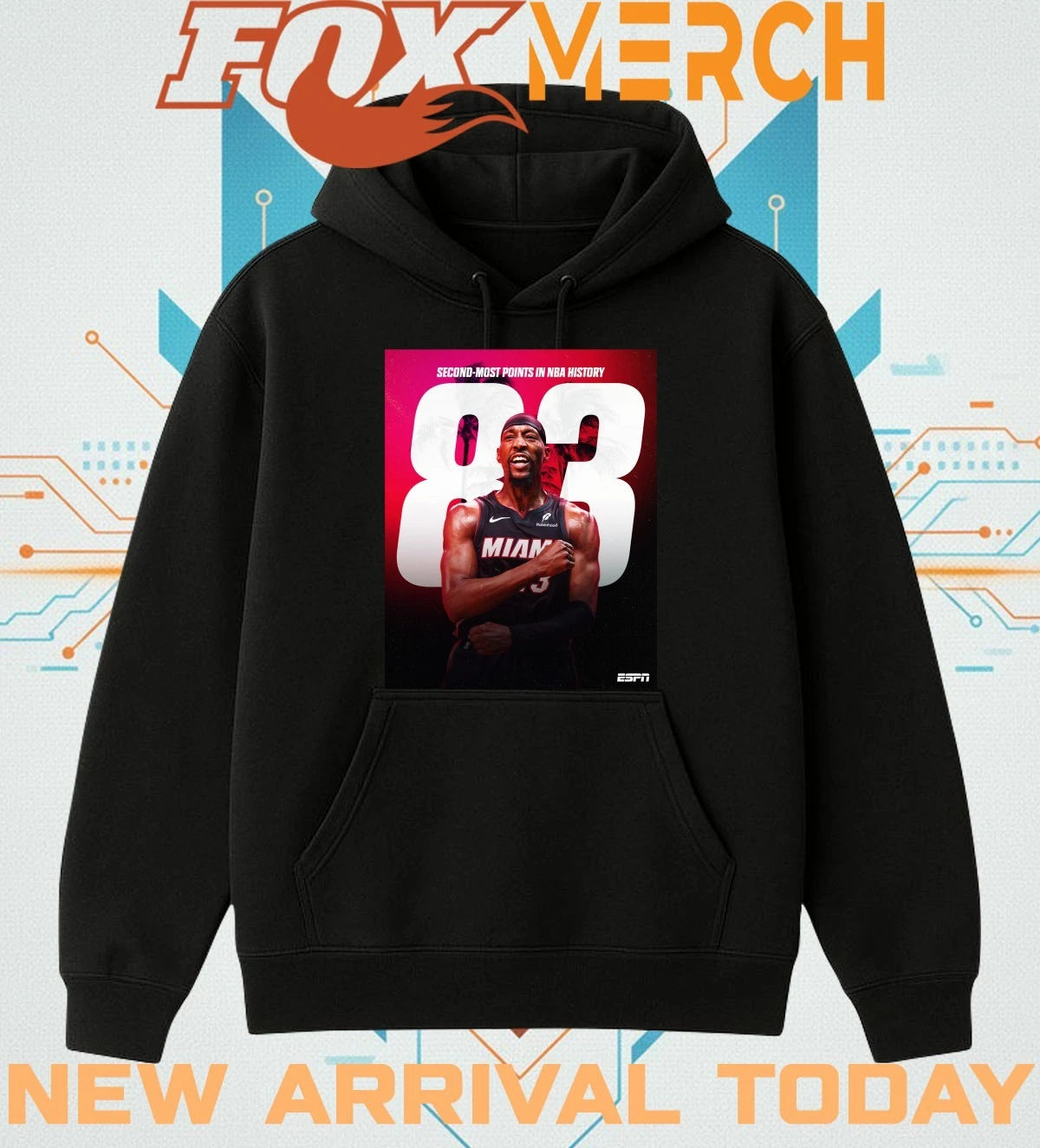 Bam Adebayo 83 points second-most points in NBA history t-shirt