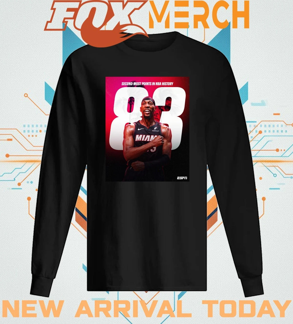 Bam Adebayo 83 points second-most points in NBA history t-shirt