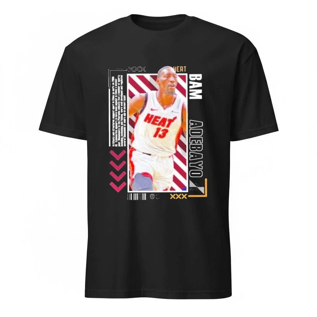 Bam Adebayo Miami Basketball Paper Poster Shirt