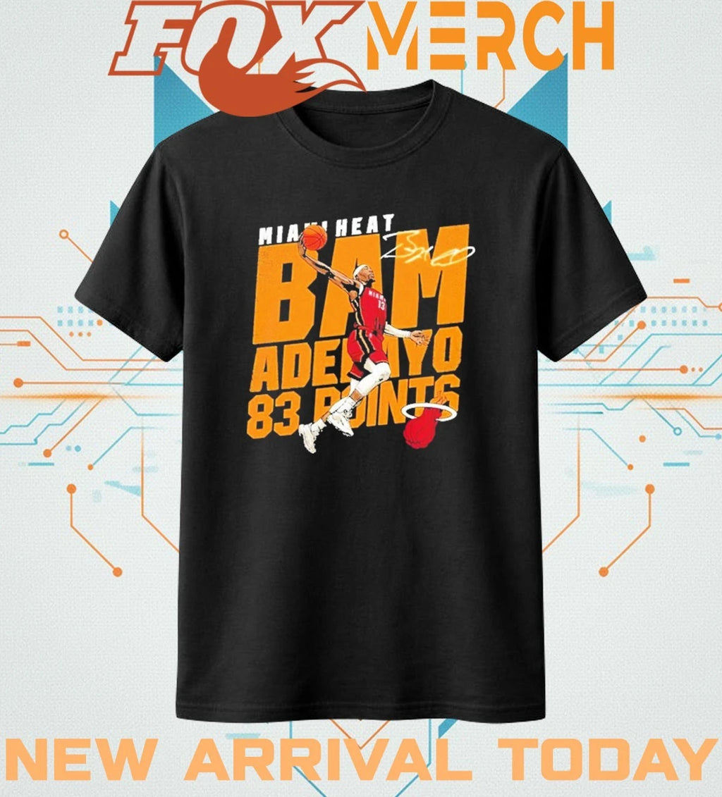 Bam Adebayo Miami Heat Adebayo 83 Points t-shirt