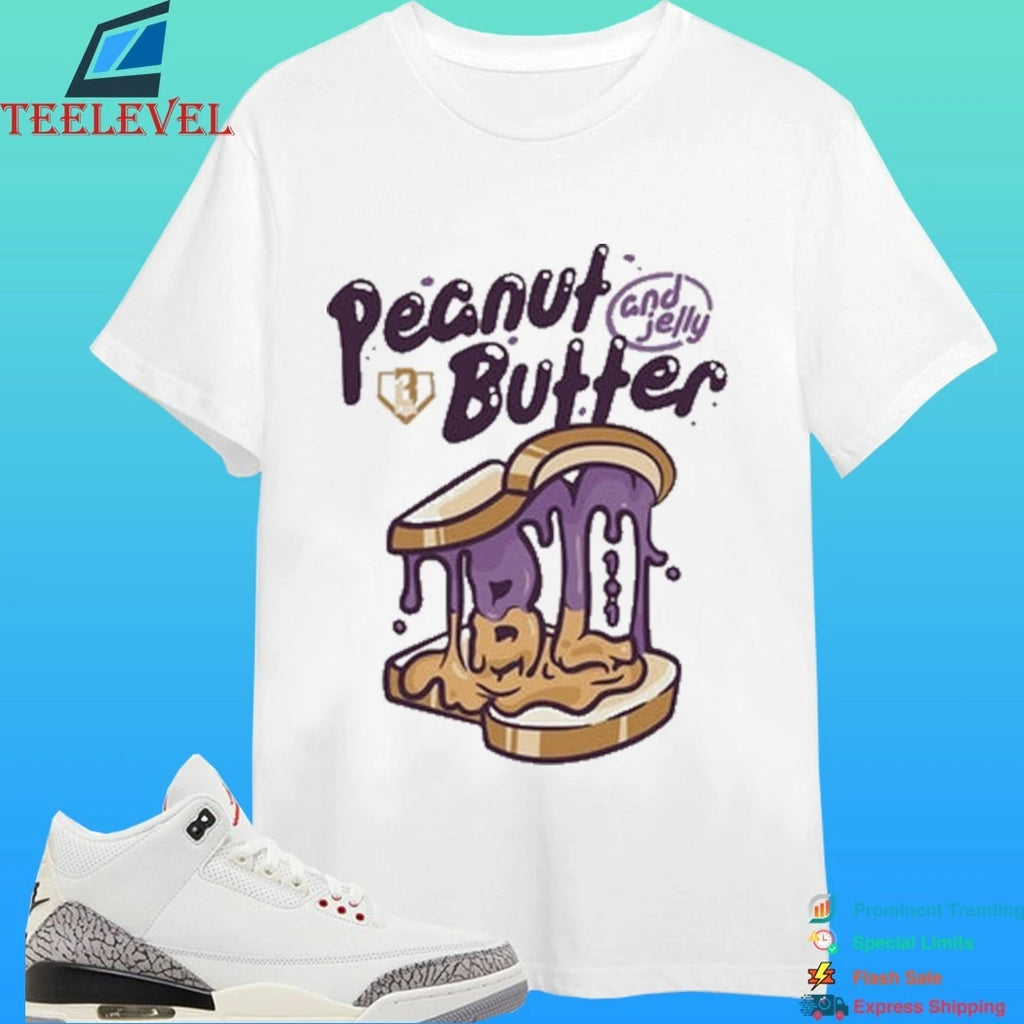 Baseball Lifestyle 101 Peanut Butter And Jelly Batters And Bread Shirt