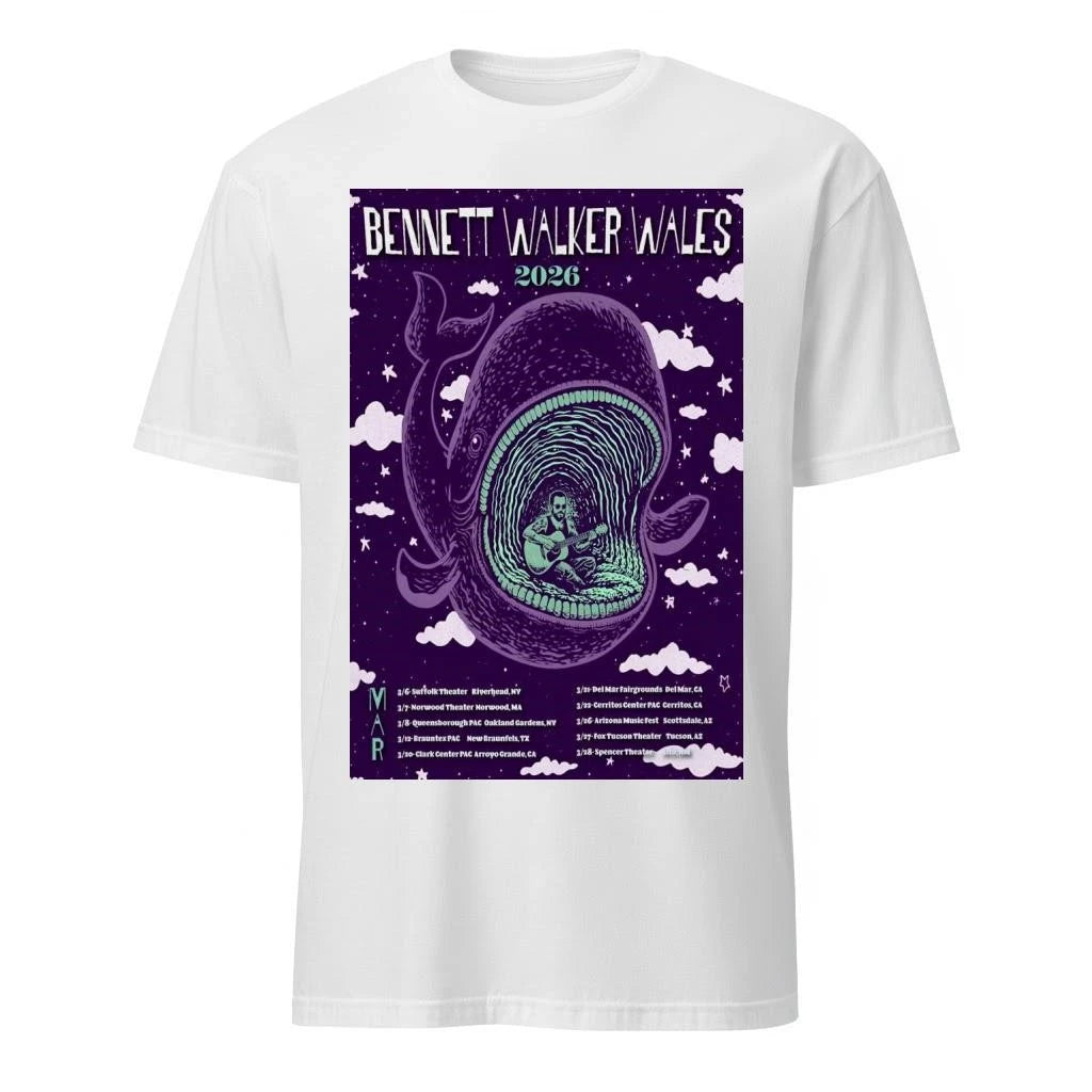 Bennett Walker Wales March 2026 Tour Poster Shirt