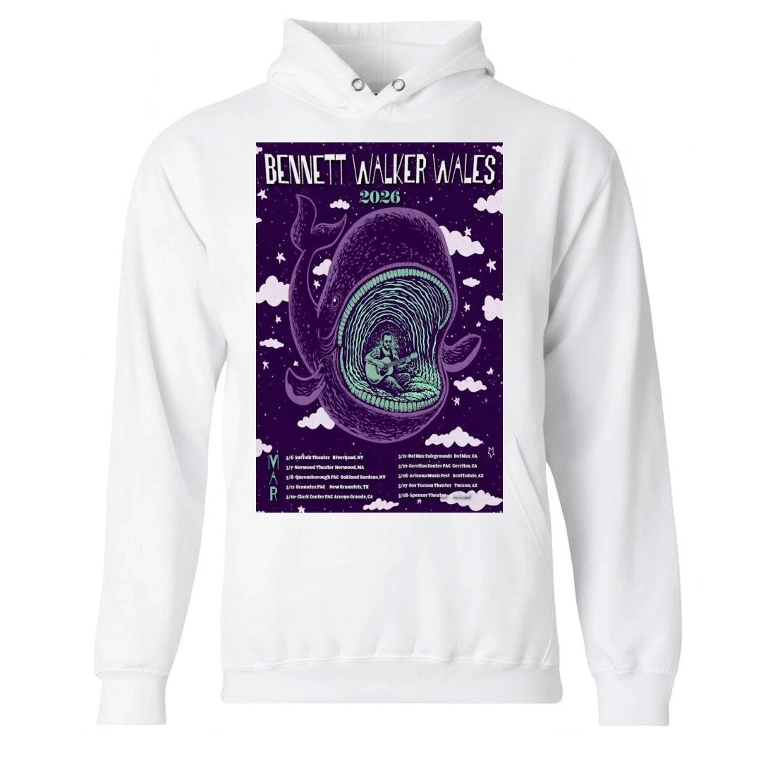 Bennett Walker Wales March 2026 Tour Poster Shirt