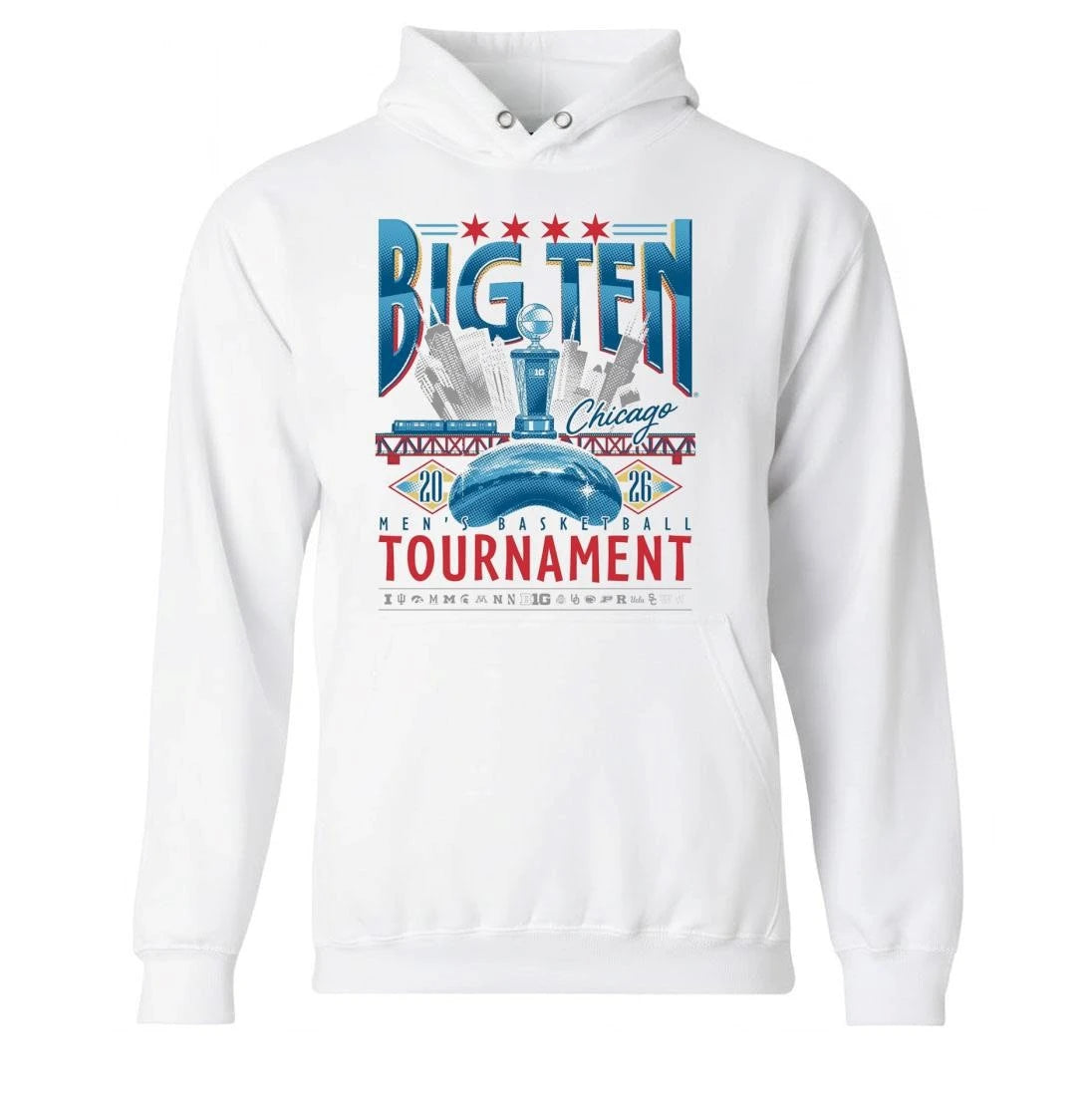 Big Ten Men’s Basketball Tournament At United Center In Chicago On March 2026 Skyline Shirt