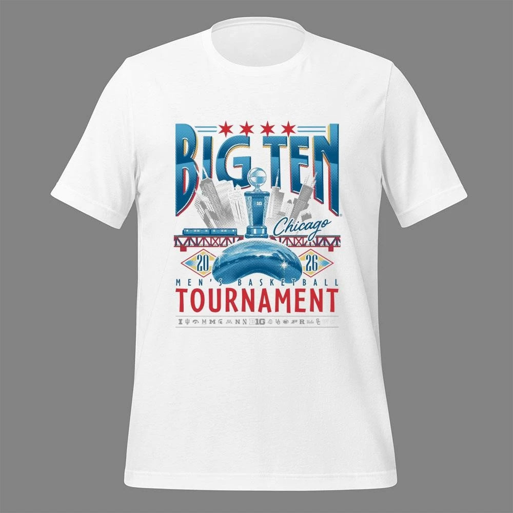Big Ten Men’s Basketball Tournament At United Center In Chicago On March 2026 Skyline Shirt