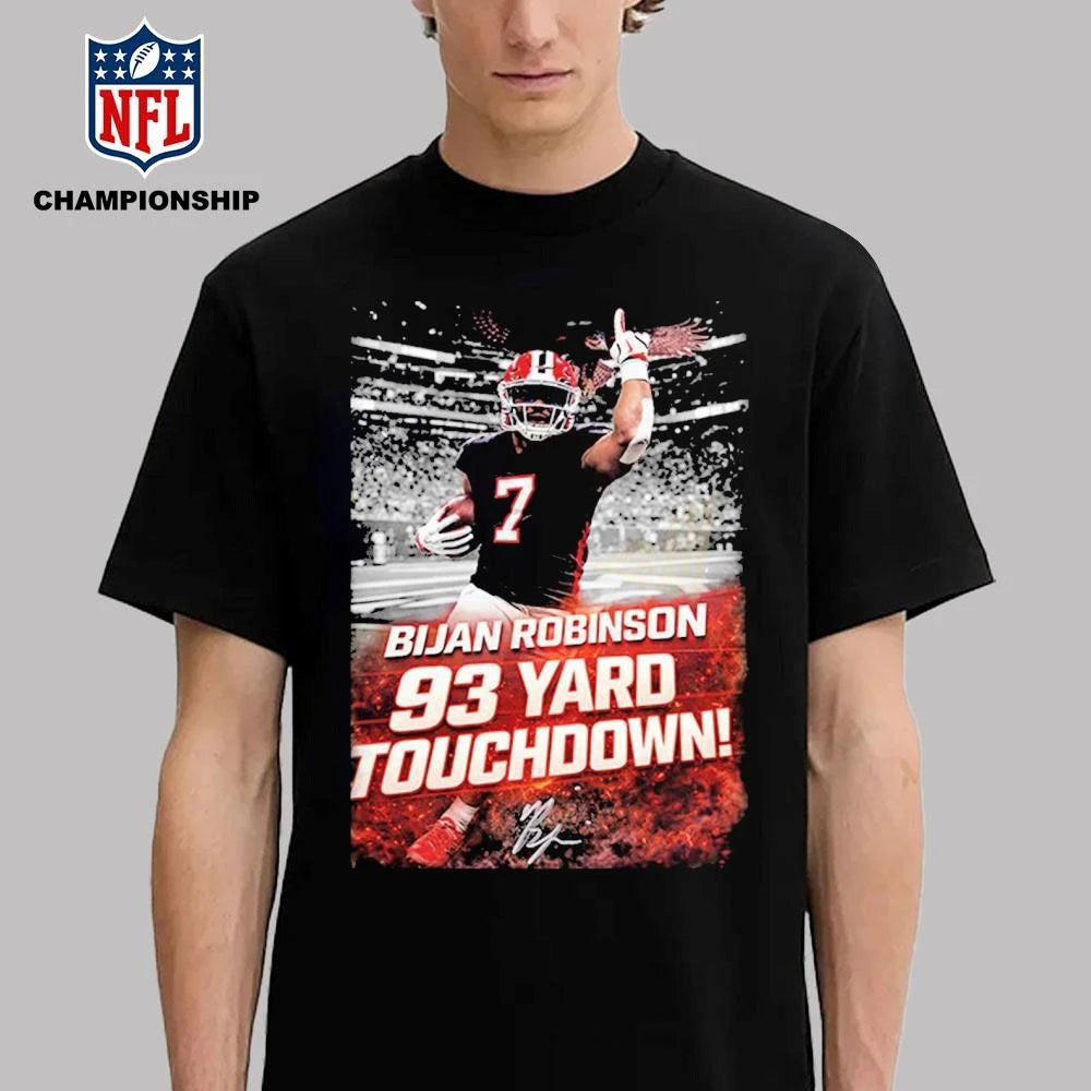 Bijan Robinson 93 Yard Touchdown Shirt