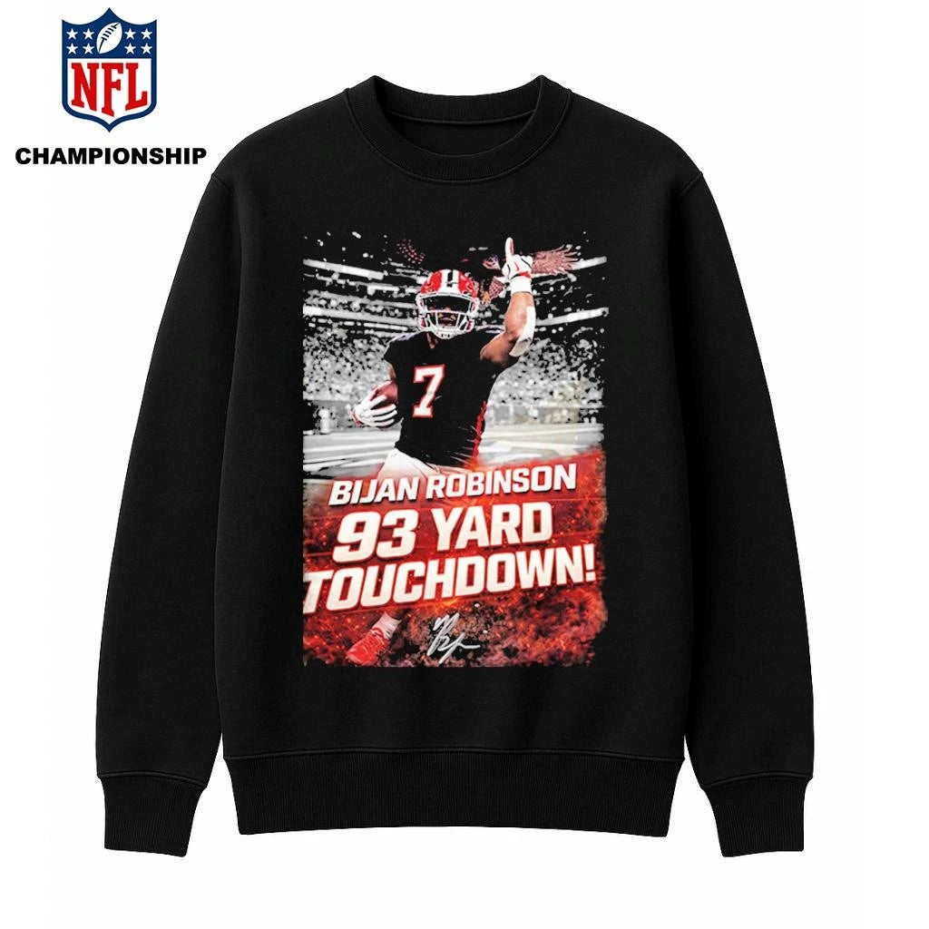 Bijan Robinson 93 Yard Touchdown Shirt