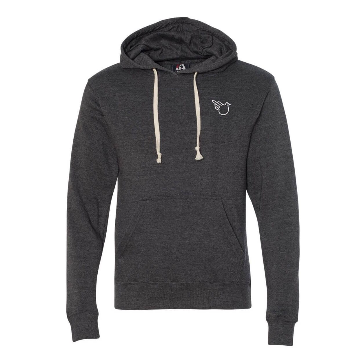 Black Charocal Triblend Hoodie