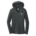 Black Frost V-Neck Triblend Hoodie