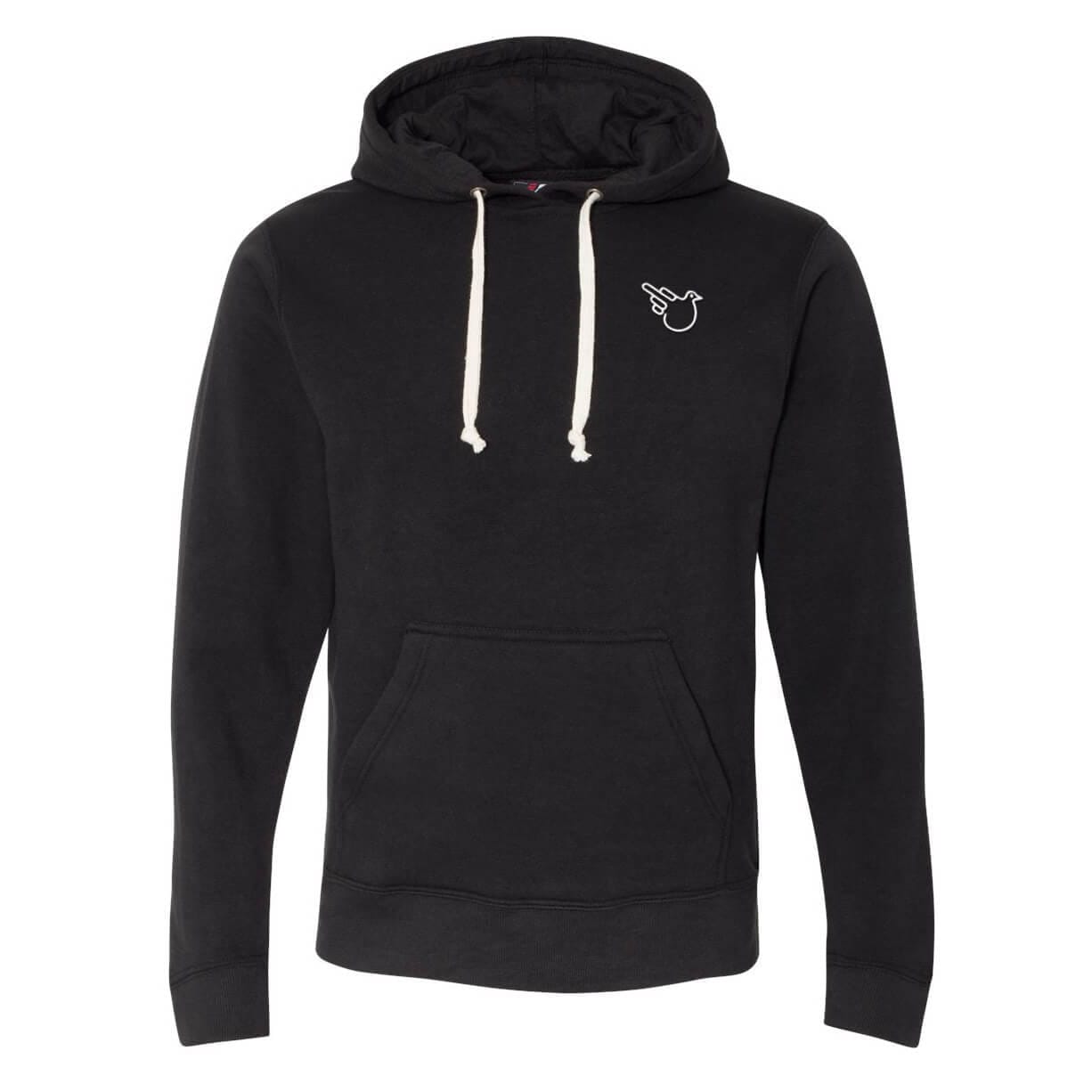 Black Solid Hoodie