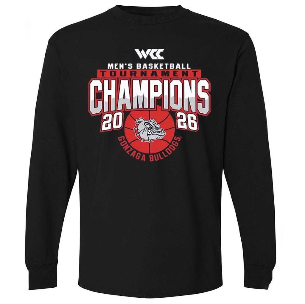 Blue 84 Adult 2026 Men’s Basketball WCC Champs Gonzaga Bulldogs Shirt