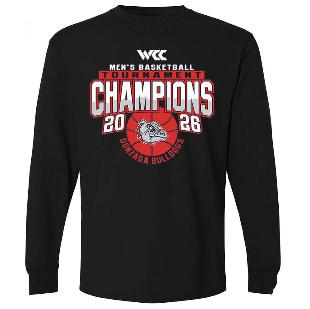 Blue 84 Adult 2026 Men’s Basketball WCC Champs Gonzaga Bulldogs Shirt