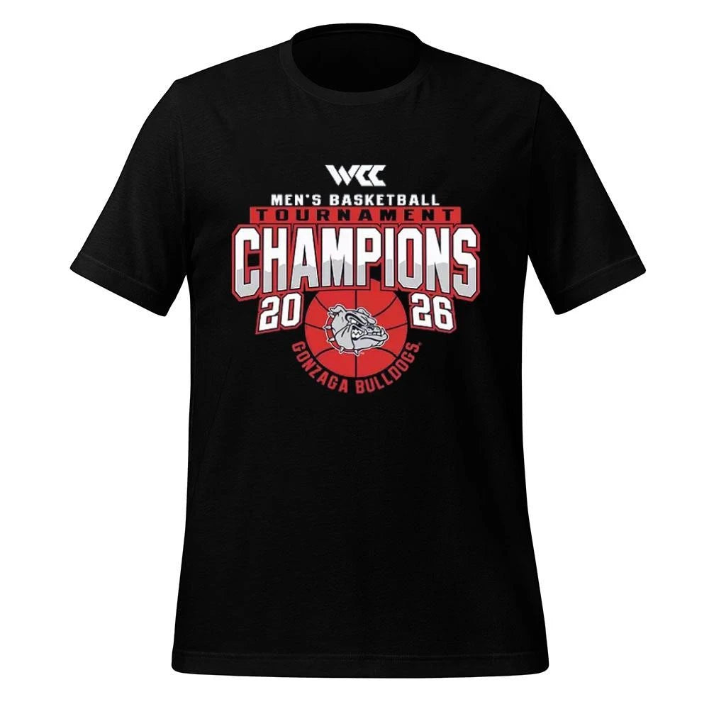 Blue 84 Adult 2026 Men’s Basketball WCC Champs Gonzaga Bulldogs Shirt