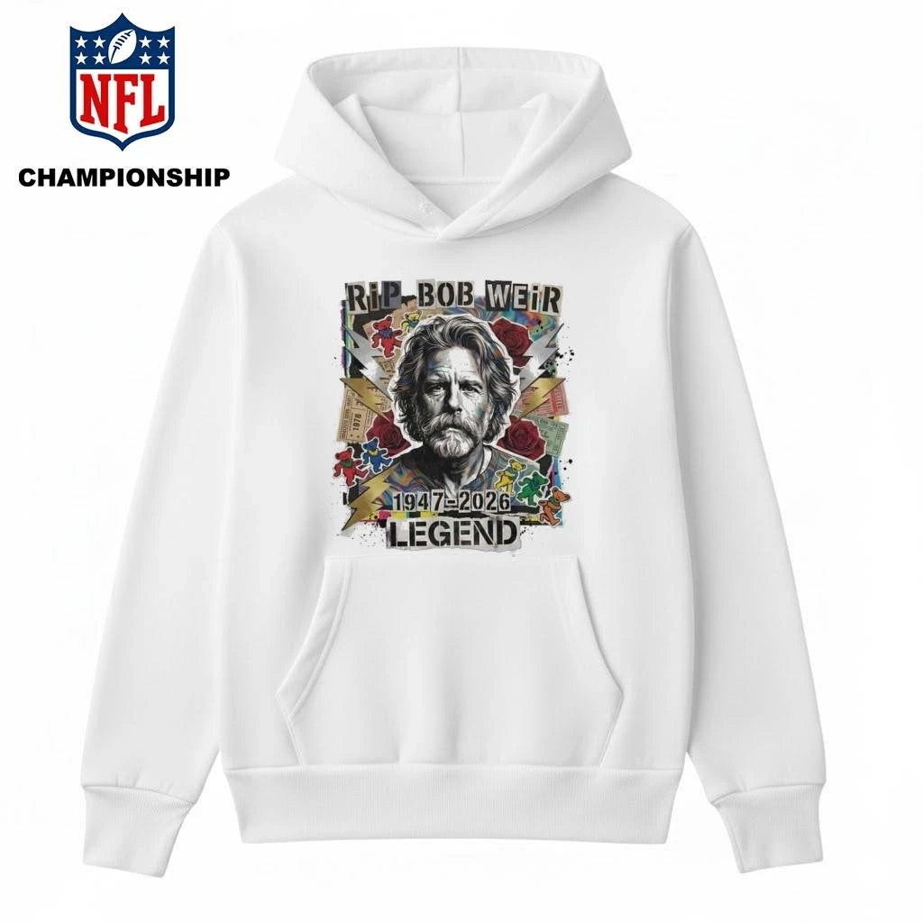 Bob Weir RIP Memorial Tribute Shirt 1947-2026 Grateful Dead Dancing Bears Roses Shirt