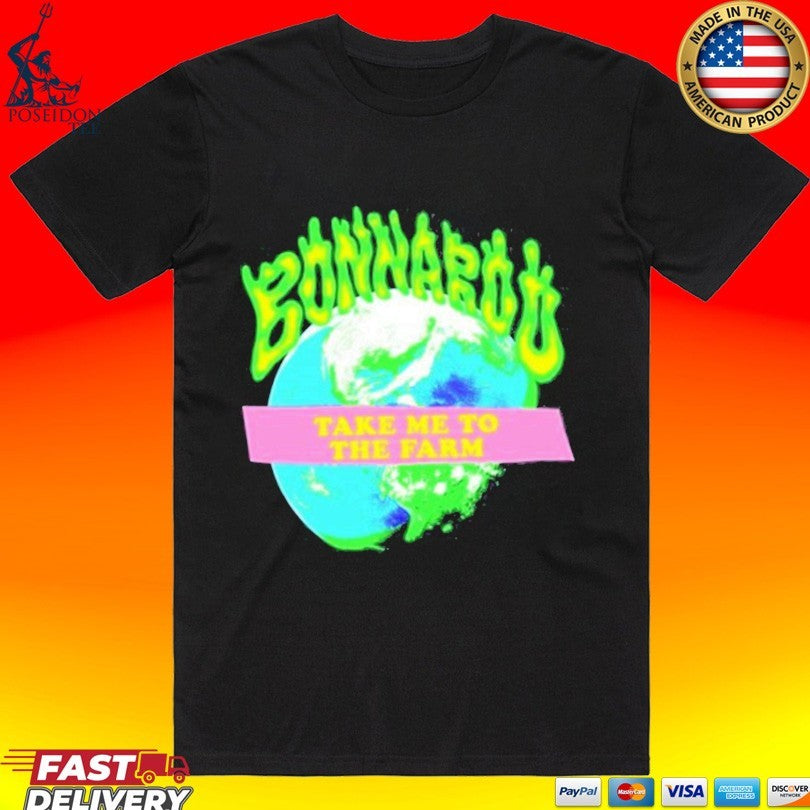 Bonnaroo Take Me To The Farm Imogene Willie X Roo Globe T-shirt