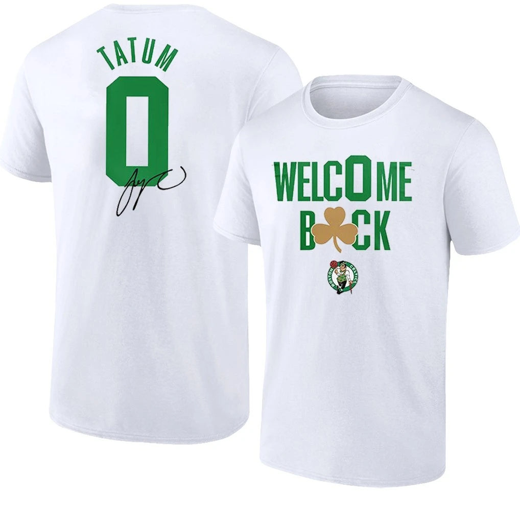 Boston Celtics Basketball Jayson Tatum Back To 0 T-Shirt
