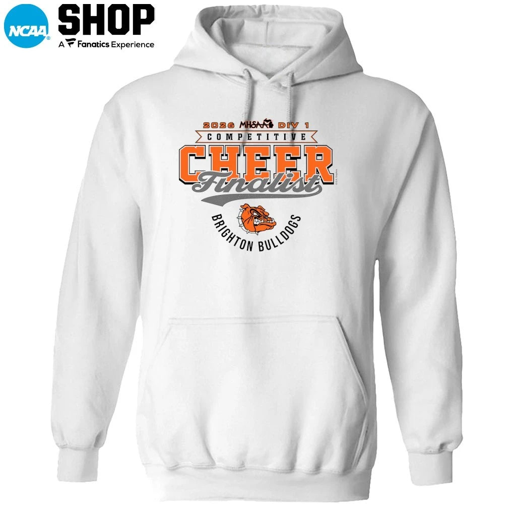 Brighton Bulldogs 2026 MHSAA DIV 1 Competitive Cheer Finalist T-Shirt