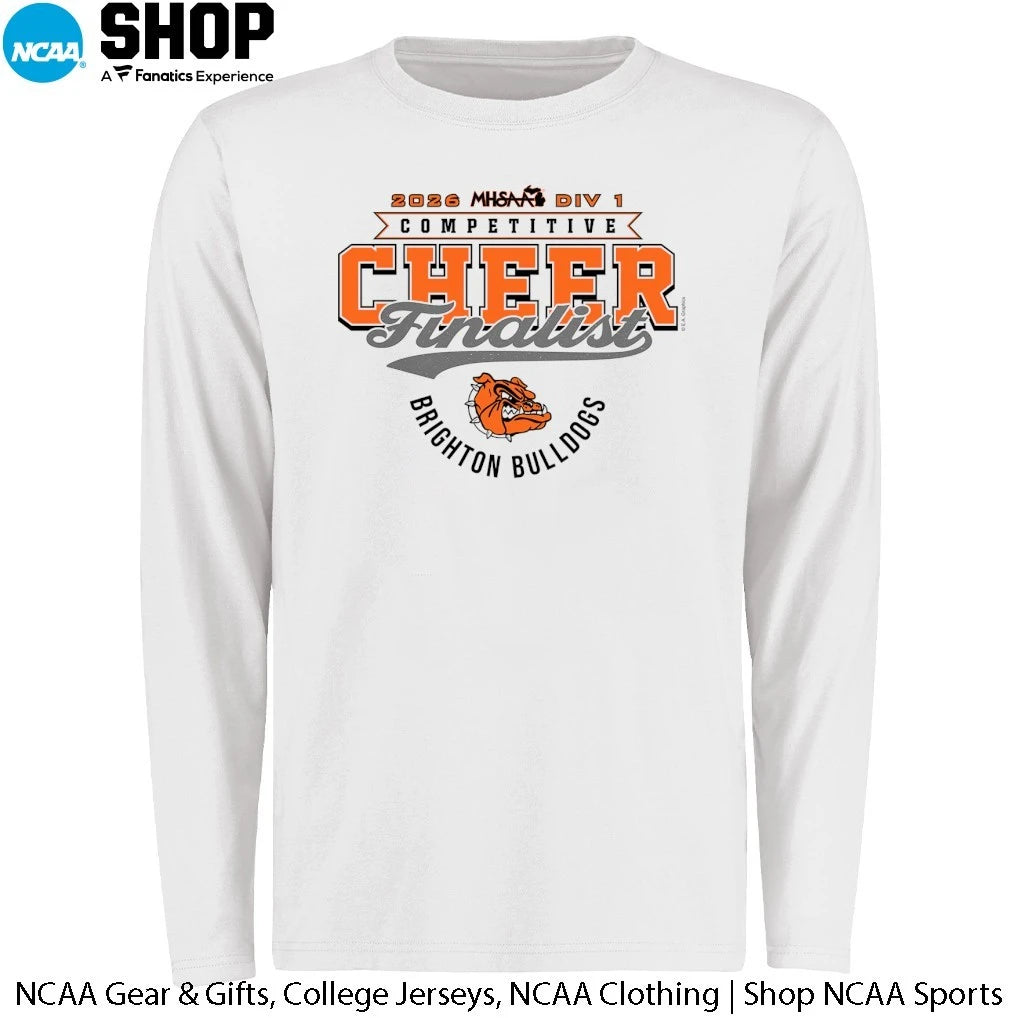 Brighton Bulldogs 2026 MHSAA DIV 1 Competitive Cheer Finalist T-Shirt