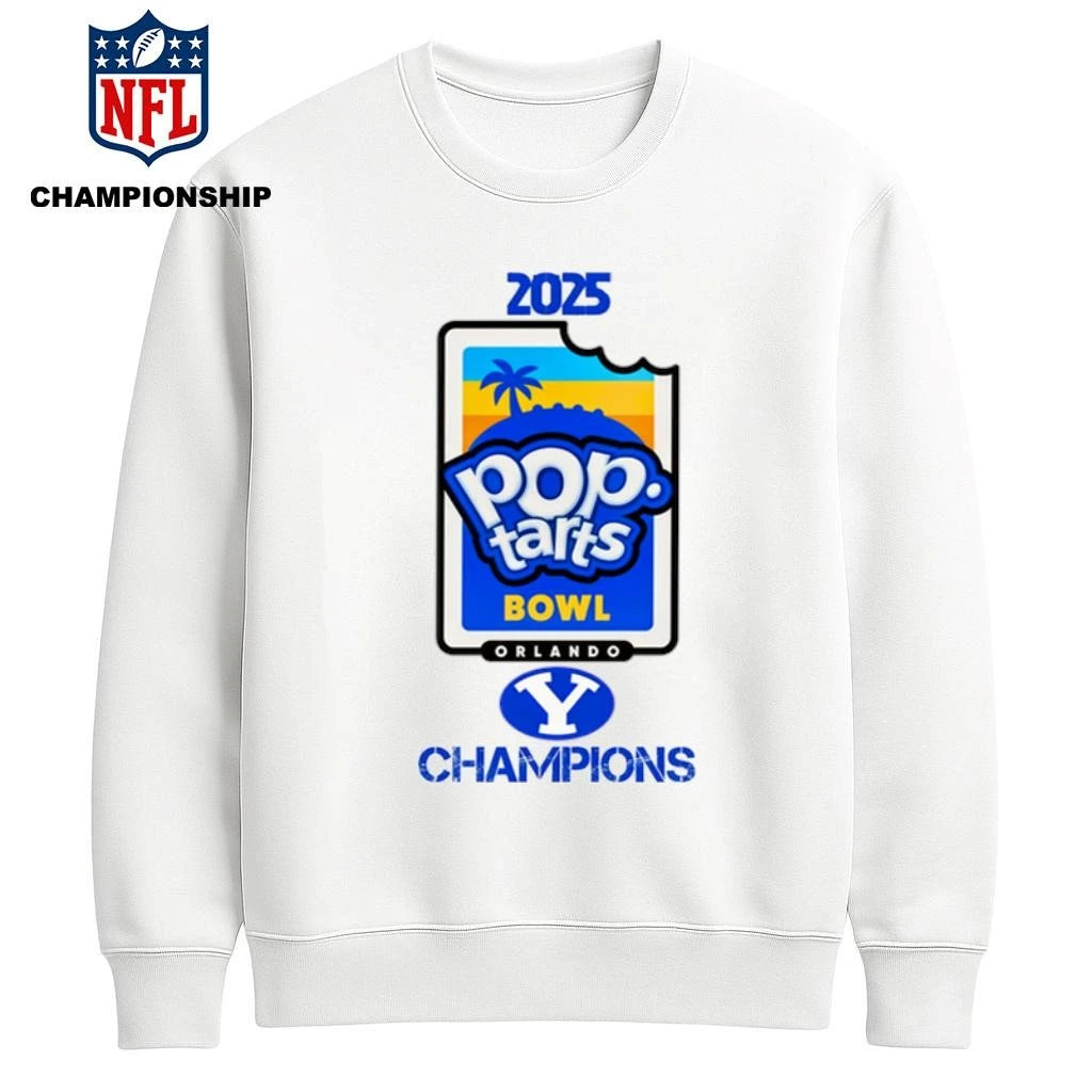 BYU Cougars 2025 Pop-Tarts Bowl Champions Logo Shirt