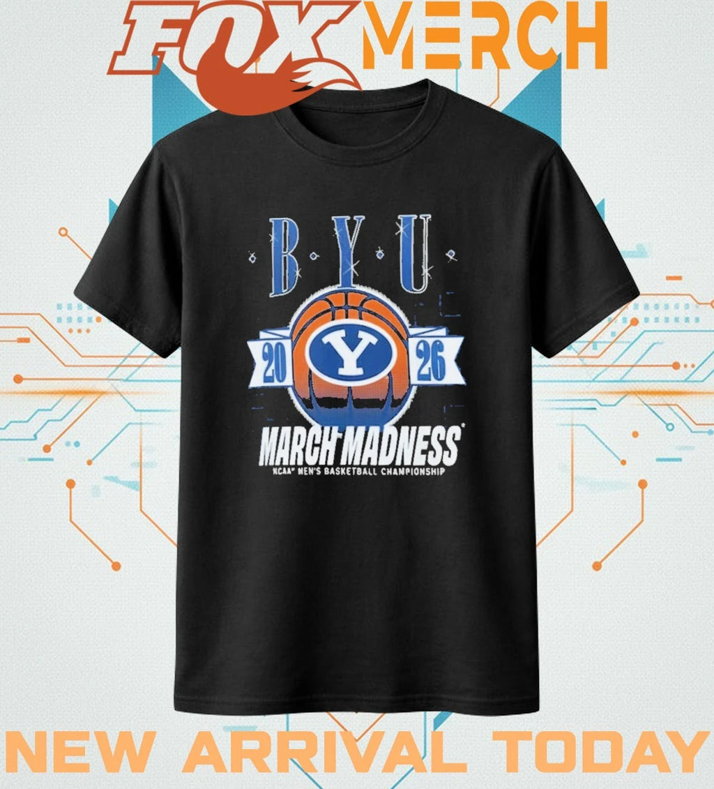 BYU Cougars 2026 March Madness NCAA men’s basketball Championship t-shirt