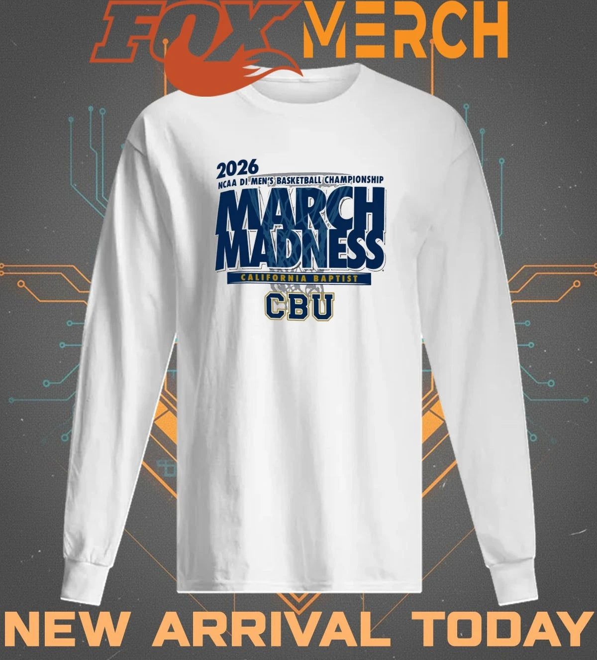California Baptist Lancers 2026 NCAA DI Men’s Basketball Championship March Madness t-shirt