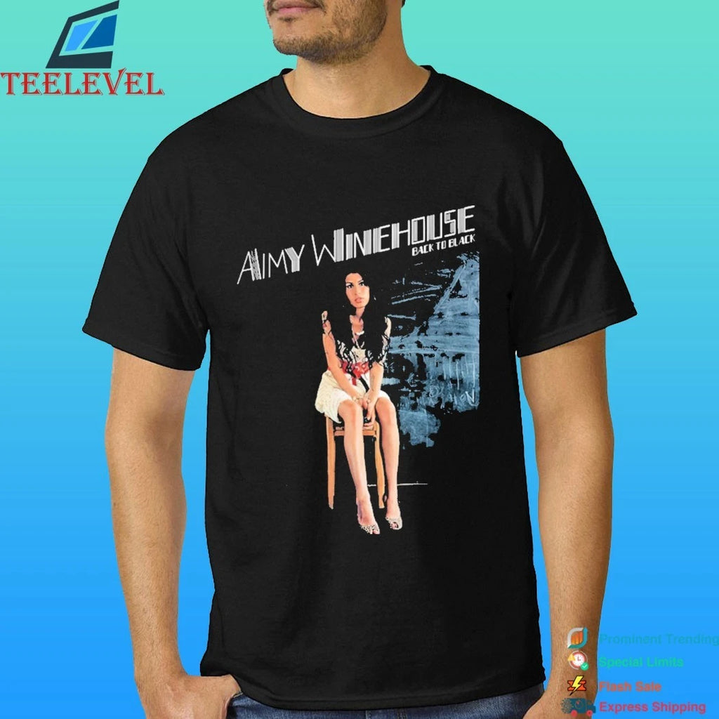 Camiseta Amy Winehouse Back To Black Shirt