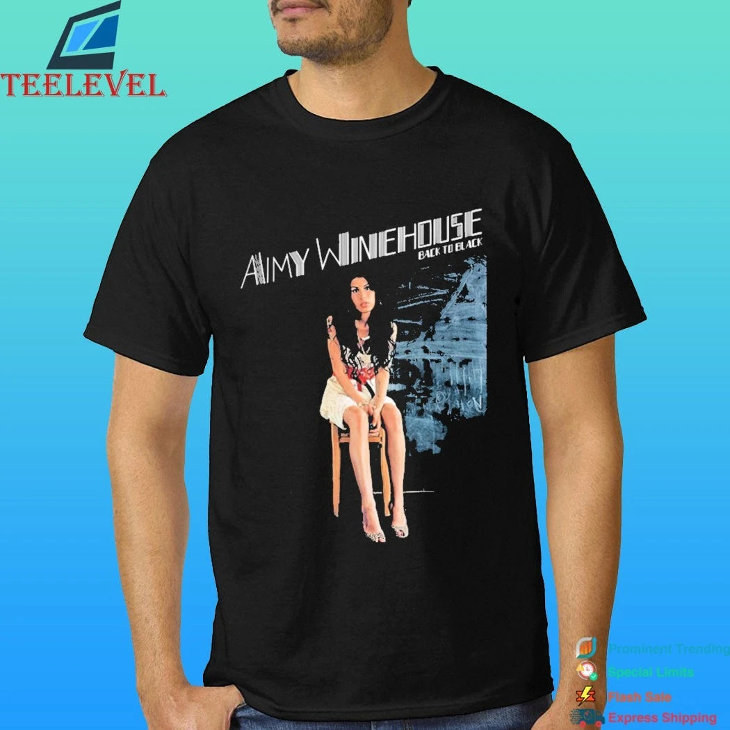 Camiseta Amy Winehouse Back To Black Shirt