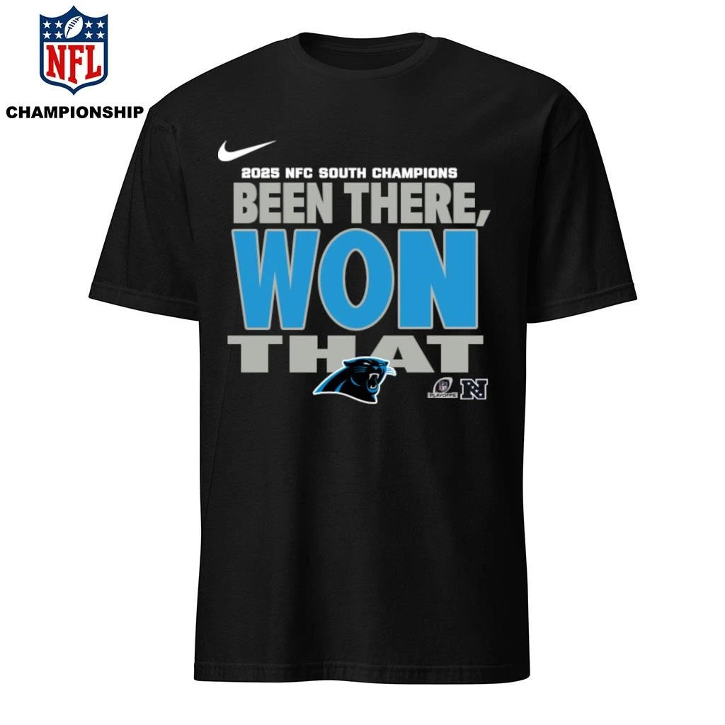 Carolina Panthers 2025 NFC South Champions Been There Won That Shirt