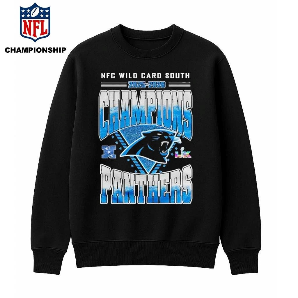 Carolina Panthers NFC Wild Card South Champions 2025-2026 Shirt