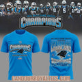 Carolina Panthers NFC Wild Card South Champions 2025-2026 Blue 2 Sides Shirt