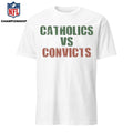 Catholics vs Convicts Retro Rivalry Faith &amp; Football Shirt