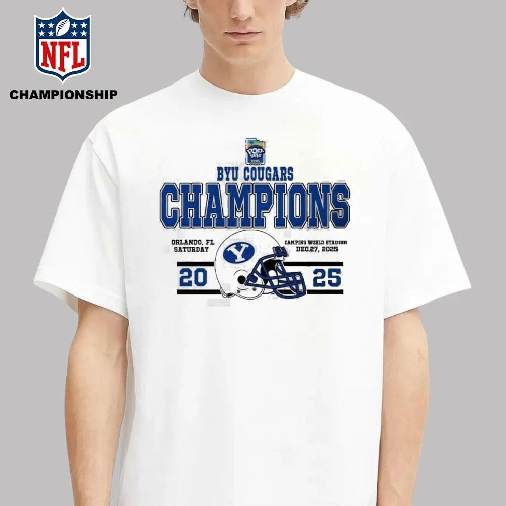Celebrate BYU Cougars Football Named To Champions 2025 Pop-Tarts Bowl Shirt