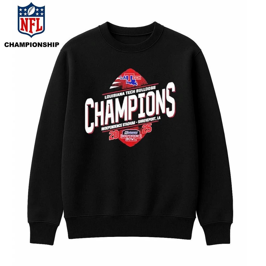 Celebrates Louisiana Tech Bulldogs Won Independence Bowl Champions 2025 At Independence Stadium Shreveport LA Shirt