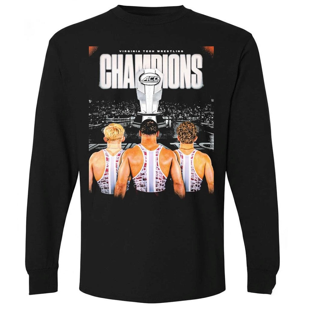 Celebrates Virginia Tech Hokies Wrestling Champions 2026 ACC Men’s Wrestling Tournamen Shirt