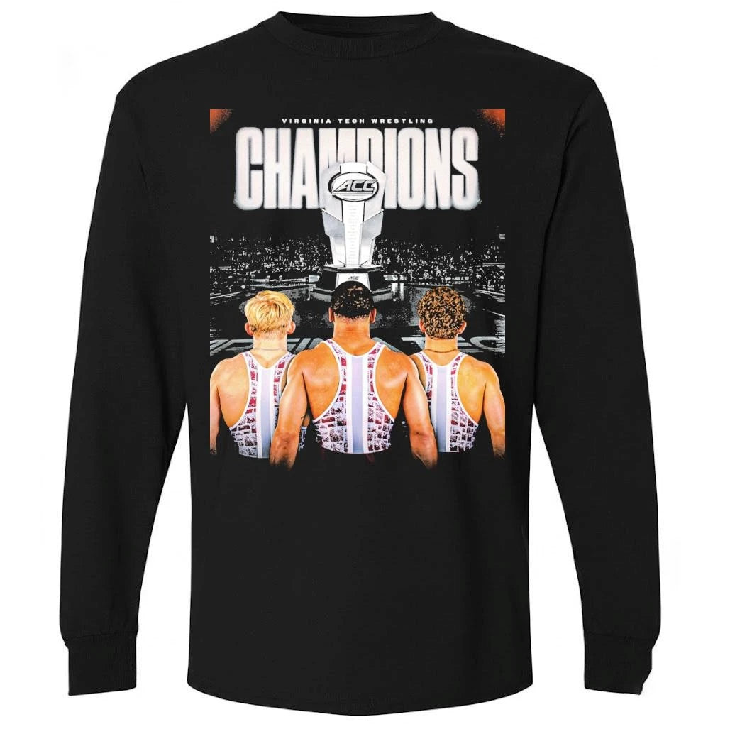 Celebrates Virginia Tech Hokies Wrestling Champions 2026 ACC Men’s Wrestling Tournamen Shirt